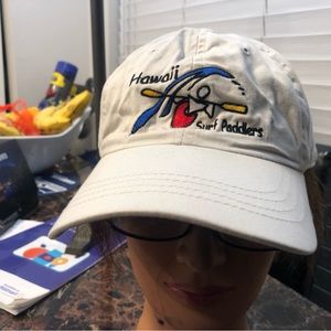 Hawaii Surf Paddlers Women’s White Embroidered Snap Hats Size One
